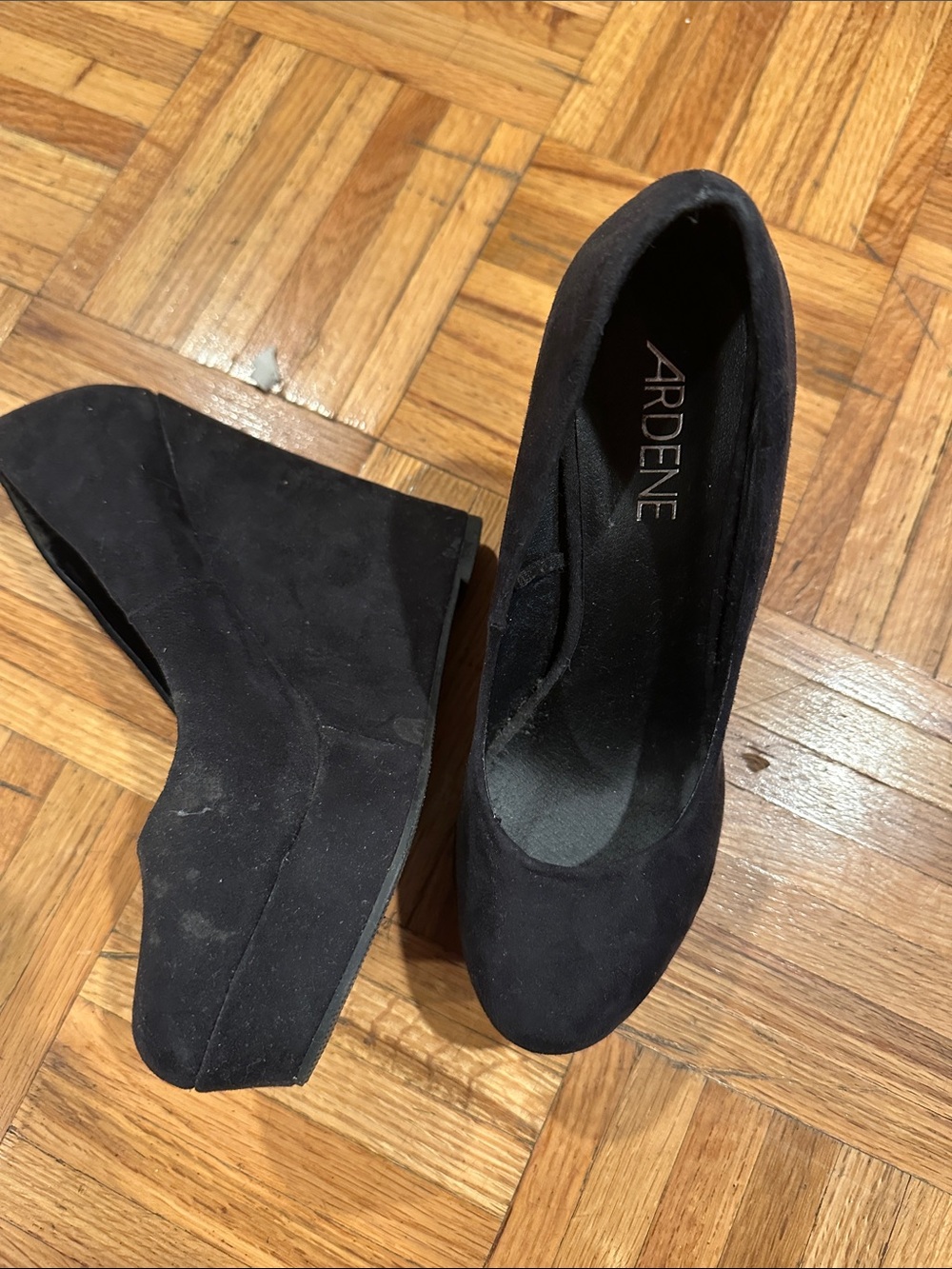 Ardene Black Wedge Pumps